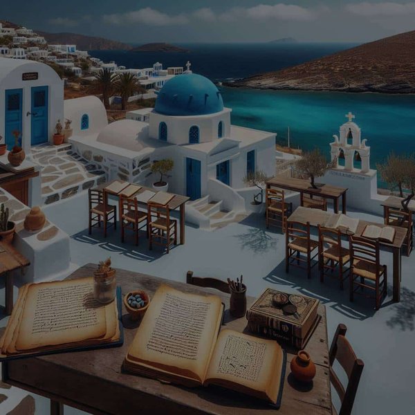 Peut-on trouver une location sur une île grecque avec un cours de philosophie antique?